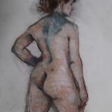 Standing Female 30x48" pastel