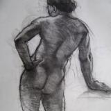 Standing Male 30x40" charcoal