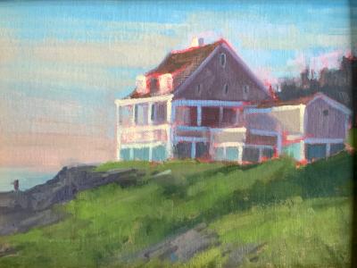 he Kent House 9x12" oil