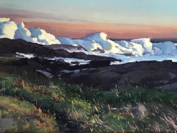 Crashing Wave Lobster Cove 24x48" oil