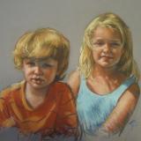 Wyatt and Megan 18x24" pastel