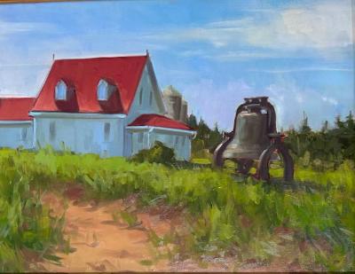 Bell and Lighthouse 18x24" oil