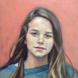 Girl 12x16" oil