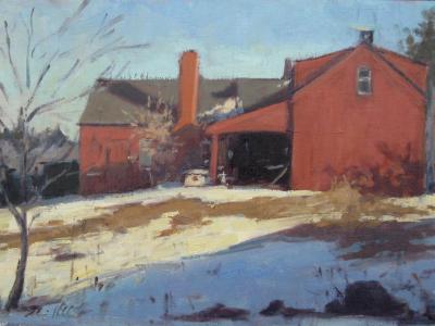 Triscott House 12x16" oil