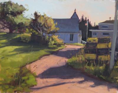 Monhegan Church  16x20  sold