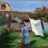 Laundry Day 16x20" oil sold