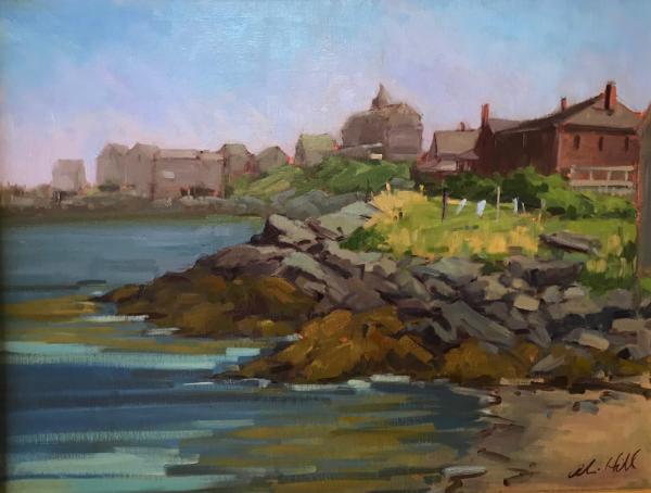 Monhegan Skyline 18x24" oil