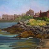 Monhegan Skyline 18x24" oil