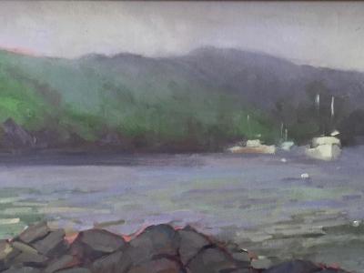 Fog over Manana 12x24" oil