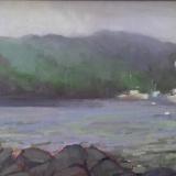 Fog over Manana 12x24" oil