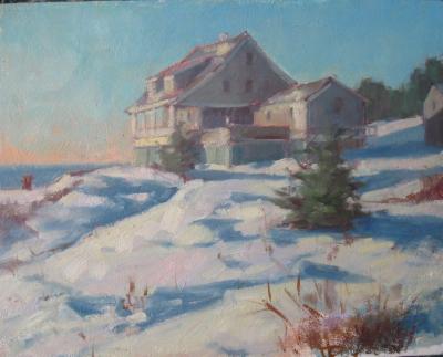 Kent House 16x20" oil