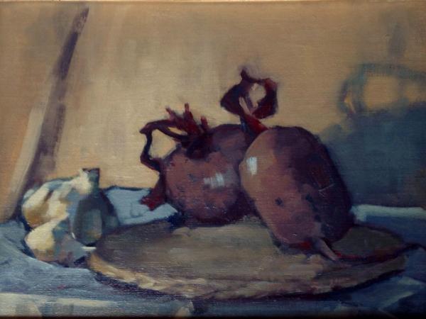 Beets and Garlic 11x14" oil sold