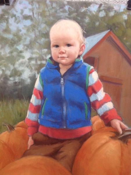 Pumpkin Patch Baby 18x24" pastel