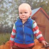 Pumpkin Patch Baby 18x24" pastel