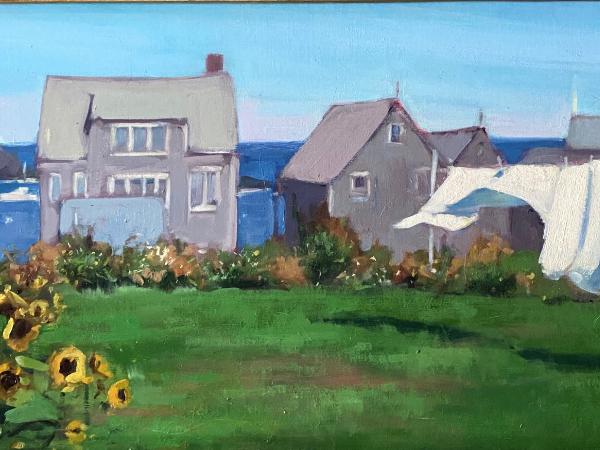 Parsonage Laundry 12x24" oil