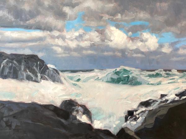 Big Wave 24x36" oil