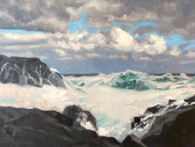 Big Wave 24x36" oil