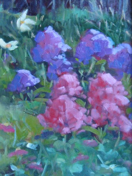 George's Flowers  9x12" oil sold