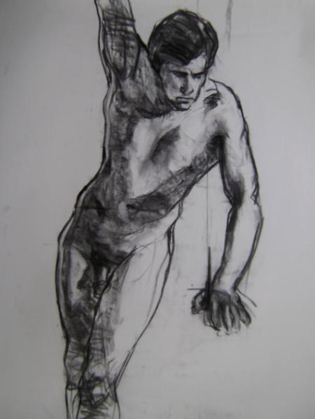 Standing Male 24x36" charcoal