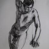 Standing Male 24x36" charcoal