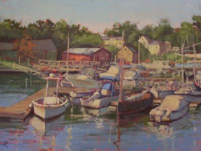 Camden Harbor oil 24x36" sold